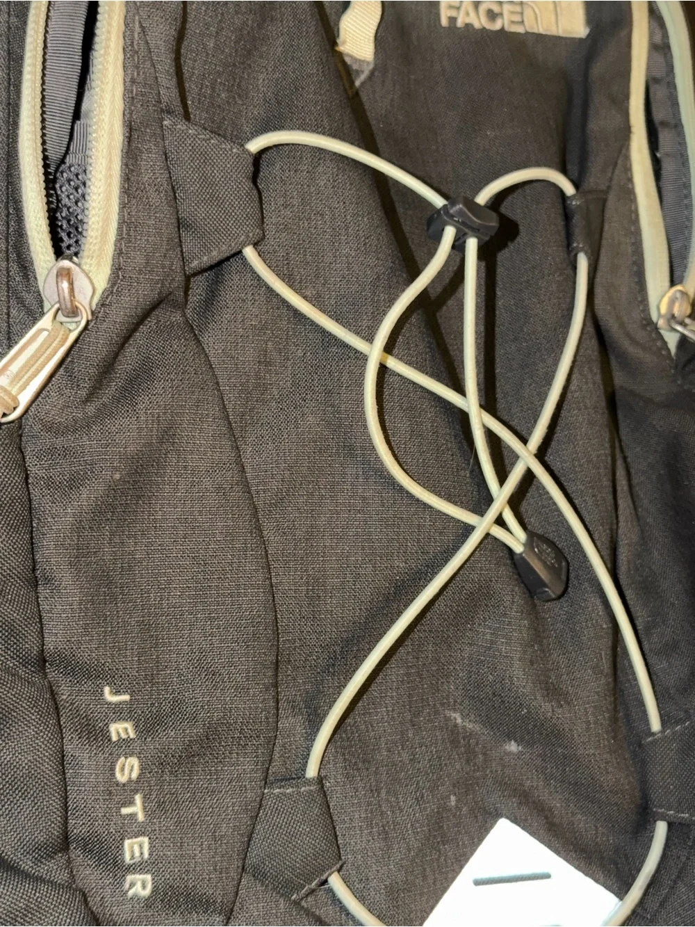 The North Face Black Backpack with Light Gray Accents